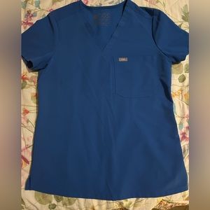 Figs Royal blue top